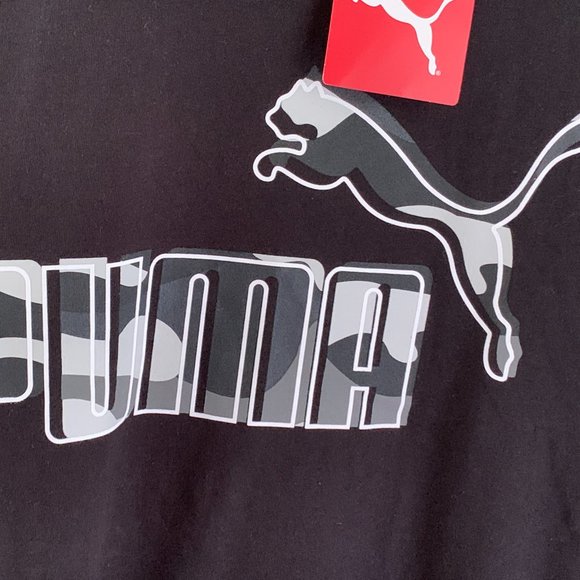 Puma Tee-shirt: Black with Camo Logo - NWT - Picture 6 of 9